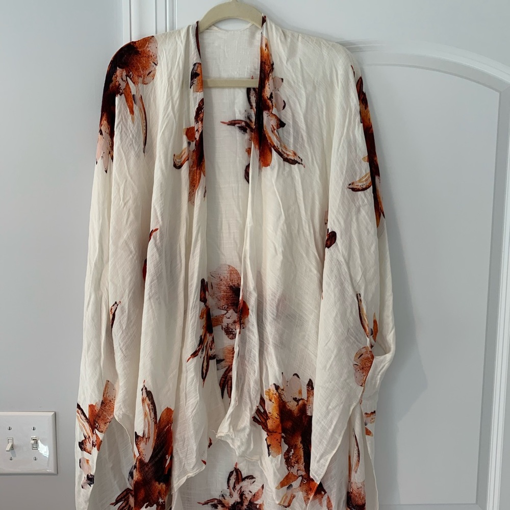 flower poncho wrap